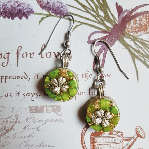 Clover_Earrings_Orgonites - Picture 3 of 3